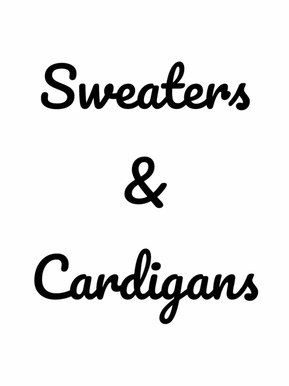 Sweaters cardigans